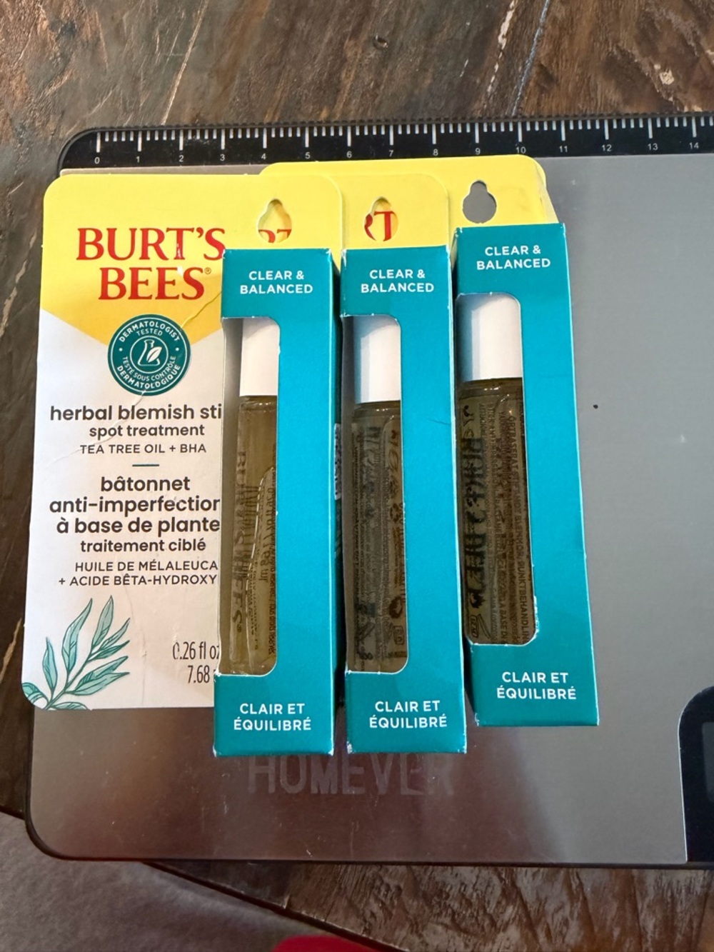 Burt's Bees Clear & Balanced Herbal Blemish Spot Treatment - Teal, Yellow